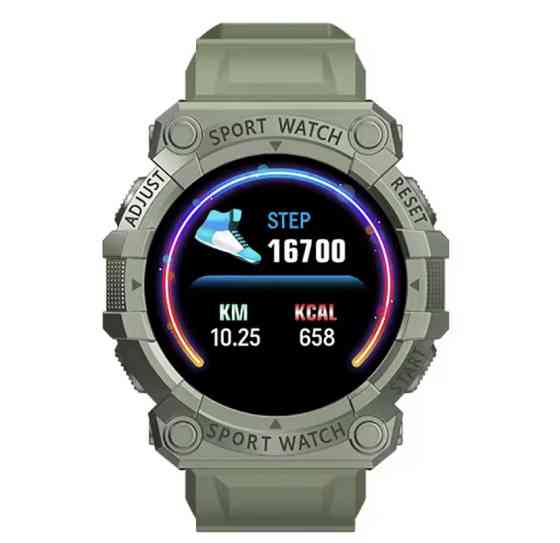 Cпортивные смарт часы 46 мм циферблат зеленый Киев