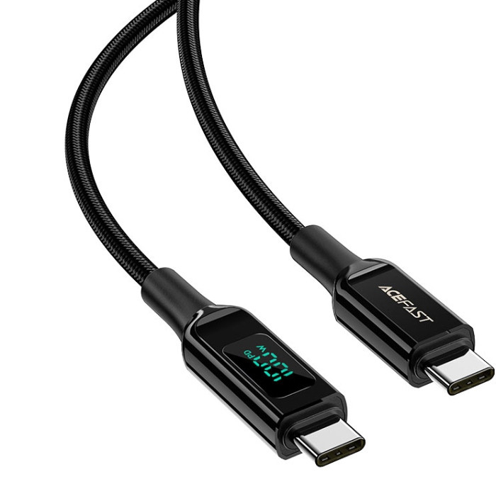 Кабель USB 2.0 Type-C M-M, 2 м, 100W, with display, C6-03 Acefast Вінниця - фото 2