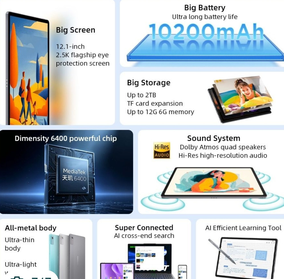 Lenovo Xiaoxin Pad 12.1 2025 8/128GB 2.5K 90Hz 10200mAh 45W. Харків - фото 1