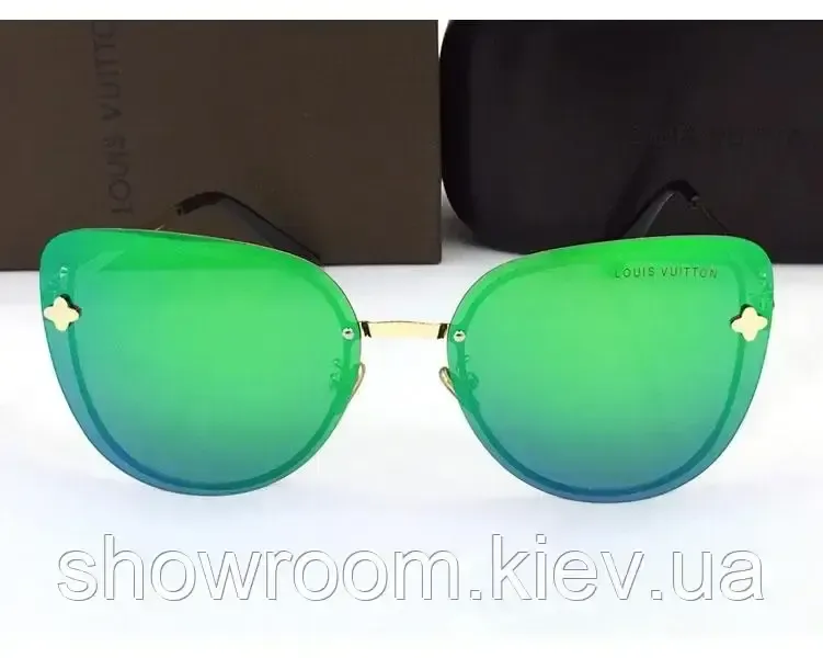 Женские солнцезащитные очки lv (18003) green Киев - изображение 3