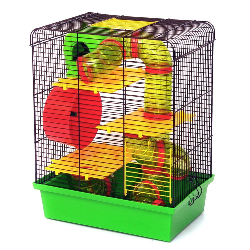 Клітка Хом'як 3 Люкс для сімей малих гризунів з аксесуарами оцинкована (33.5 х 23 х 43 см), Лорі Київ - фото 4