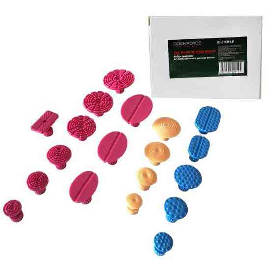 Набір пластикових адаптерів для безбарвного видалення вм'ятин,19 предметів ROCKFORCE RF-915M1-P Одесса