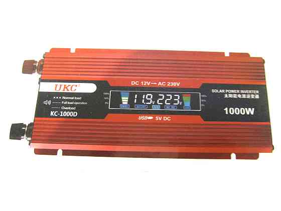 Перетворювач авто інвертор UKC 12V-220V 1000W LCD KC-1000D Винница
