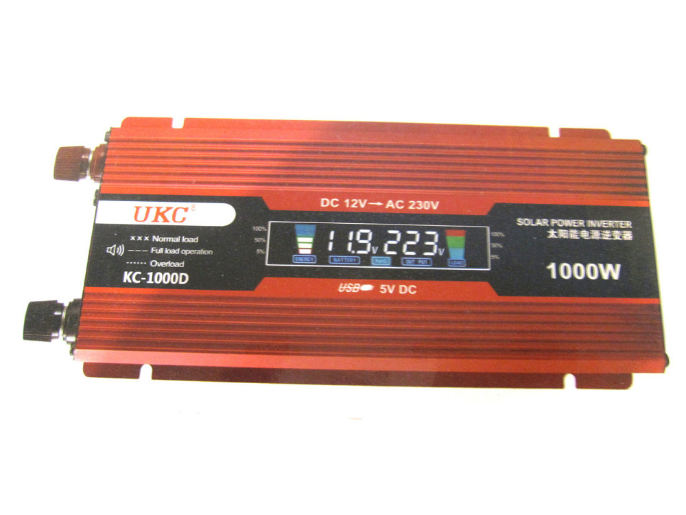 Перетворювач авто інвертор UKC 12V-220V 1000W LCD KC-1000D Винница - изображение 5