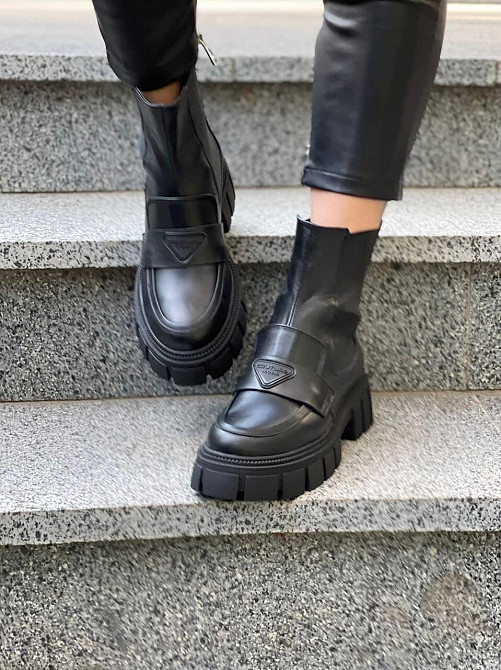 AVALON Женские ботинки AVALON черные натуральная кожа зима высота 13 см (4861) Коломыя - изображение 2