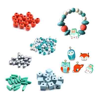 Набір для творчості Djeco з дерев&apos;яними намистинами Маленькі тварини (DJ09807) Вінниця