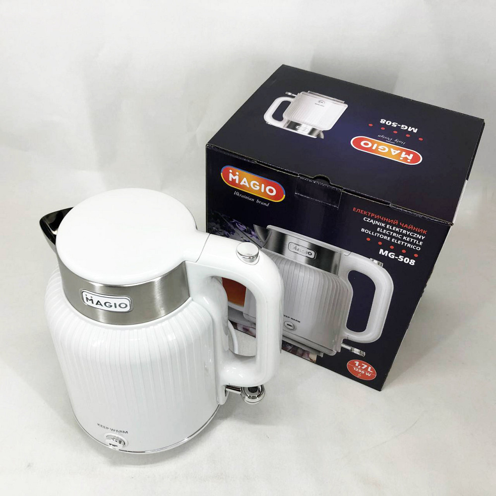 Якісний електрочайник для кухні, Електрочайник сталь, Чайник електричний домашній VE-40 Львів - фото 3