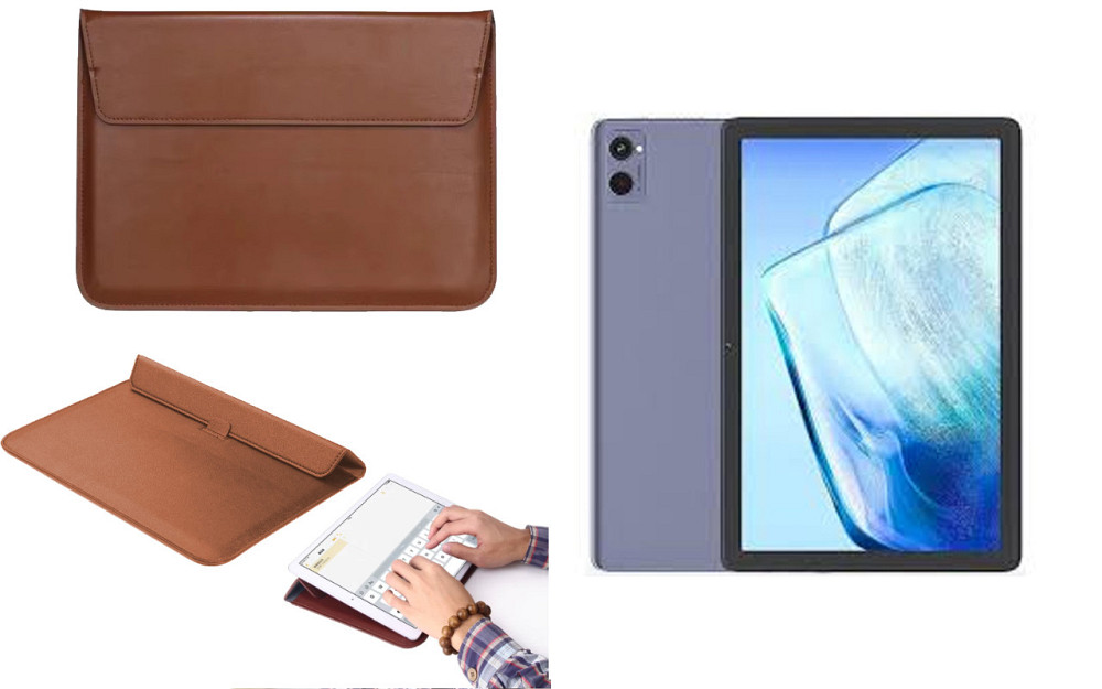 Чохол-конверт VitoCase для Cubot Tab 20, з функцією підставки для планшета Коричневий Київ - фото 1