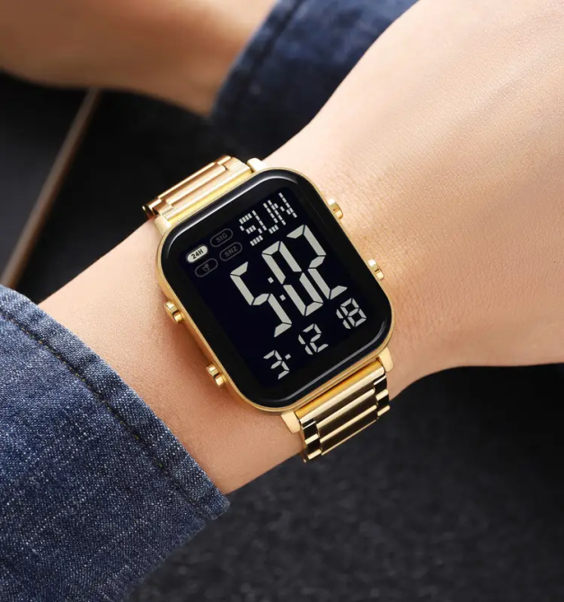 Чоловічий наручний годинник Skmei 2259 (Золотистий з чорним) Вінниця - фото 3