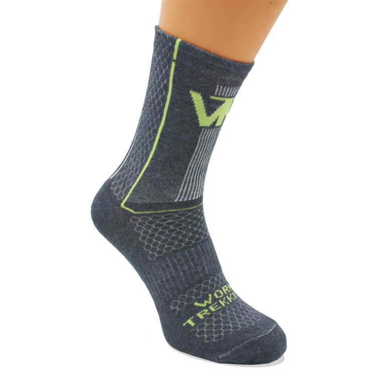 Носки спортивные треккинговые демисезонные усиленные высокие WORK TREKKING Светло-серый 44-46 Сумы - изображение 1