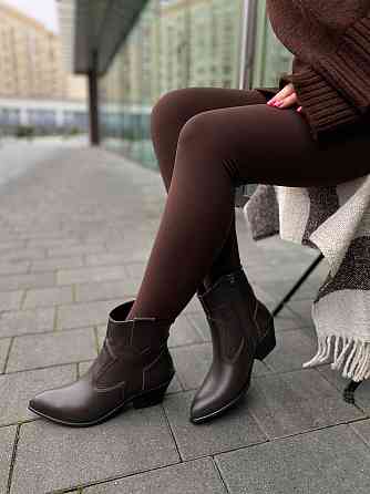 Edan Instruments Черевики жіночі демісезонні з натуральної шкіри, на підборах утеплені р. 36-40 Коломия