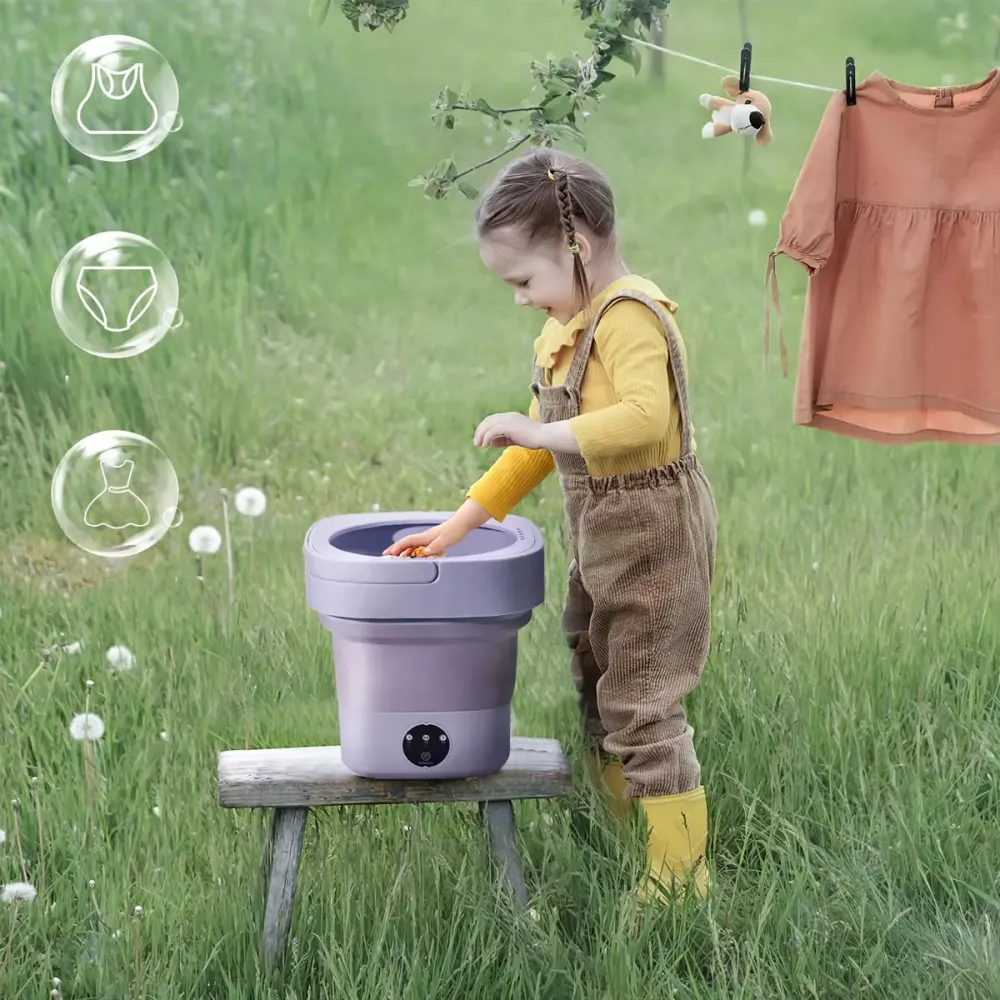 Портативная мини складная ультразвуковая стиральная машинка на 12L Коломыя - изображение 6