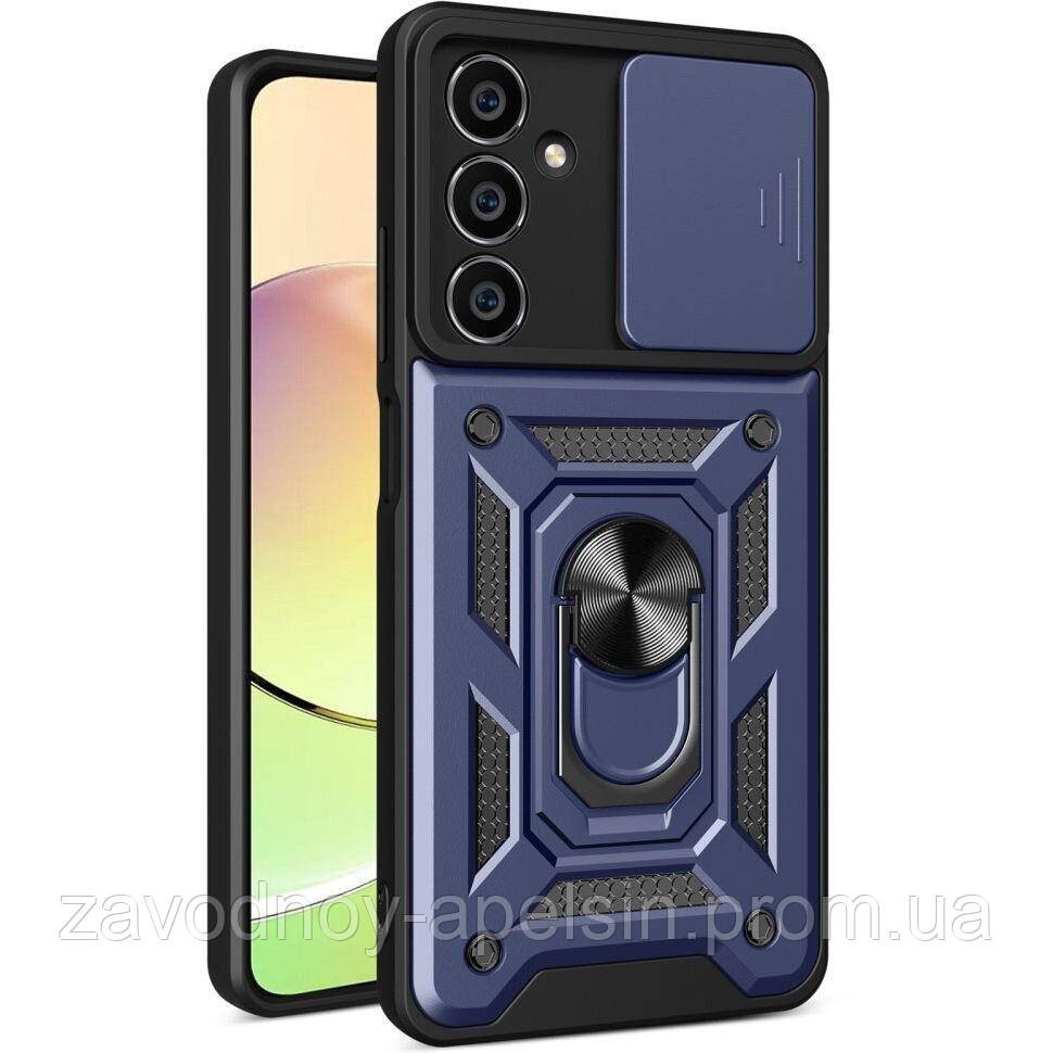 Samsung A35 A356 Чехол противоударный Шторка (синий) Одесса - изображение 1