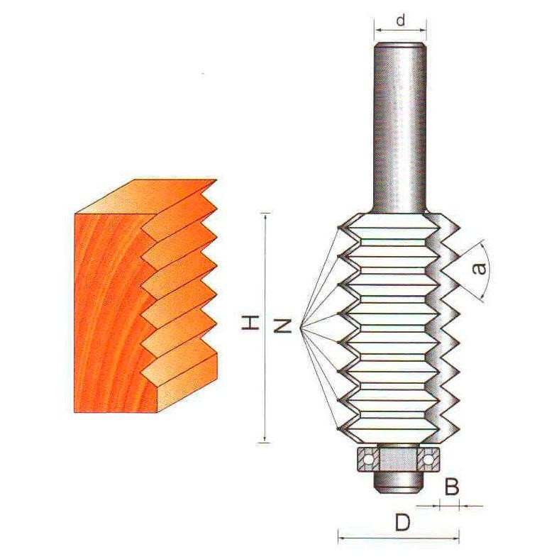 Фреза ГЛОБУС 2500 6x24 кромочная фигурная Коломыя - изображение 2