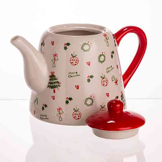 Yiwu Порцеляновий чайник Merry Cristmas 1 літр CR-1-15 Киев