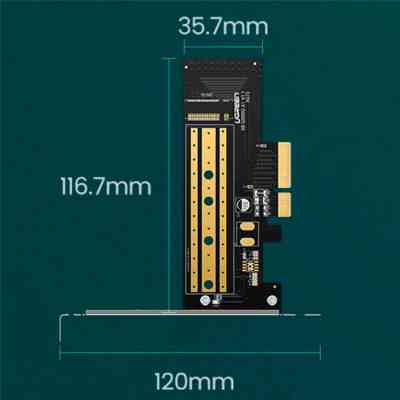 Контролер Ugreen PCI-E 3.0 for SSD M.2 (NVMe) x4 CM302 (70503) Вінниця