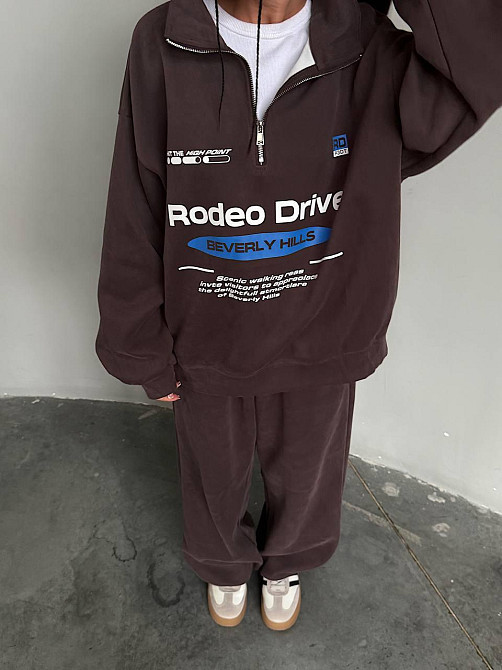 Жіночий стильний оверсайз-костюм тринитка на флісі 50/52 Одеса - фото 2