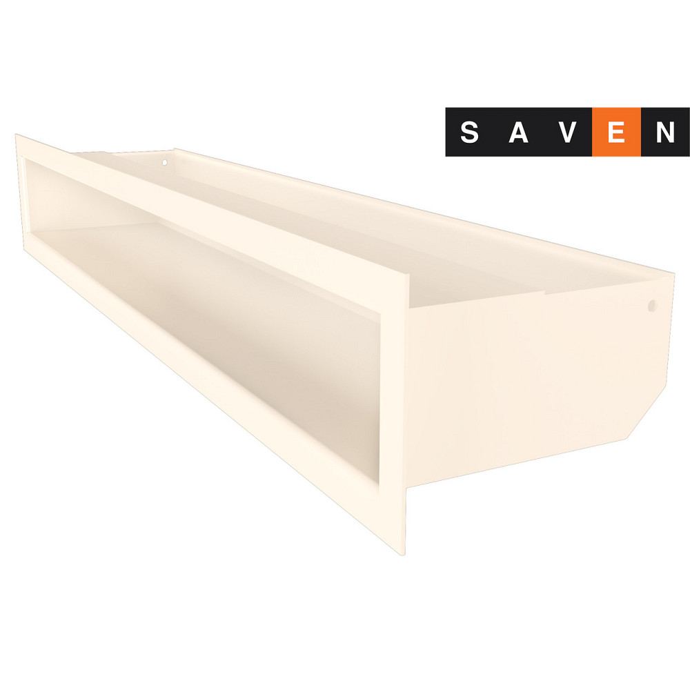 Вентиляционная решетка для камина SAVEN Loft 90х600 кремовая Львов - изображение 1