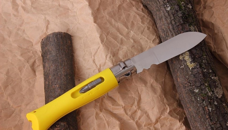Складаний Ніж спеціального призначення Opinel "DIY No9 Inox Yellow" (001804) Неіржавка сталь Нововолинськ - фото 3