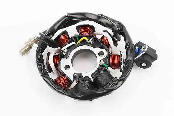 Статор магнето (генератора) (8 котушок роз'єм "мама 3 + 2") висота 28мм Київ