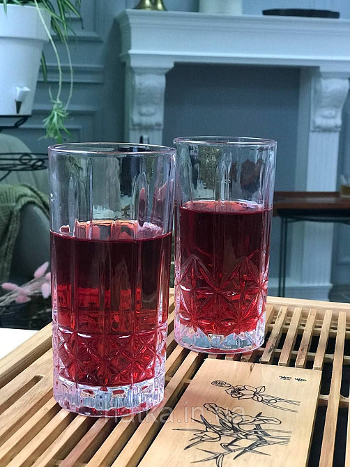 Набір склянок OLens " Шотландії" 350 мл 6 шт. високий прозорий для дому та ресторанів Київ - фото 1