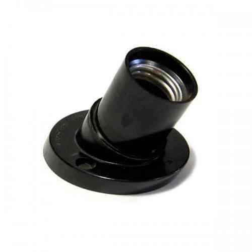 Патрон чорний Е27 косий настінний Харків