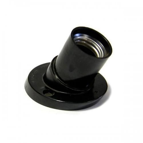 Патрон чорний Е27 косий настінний Харків - фото 1