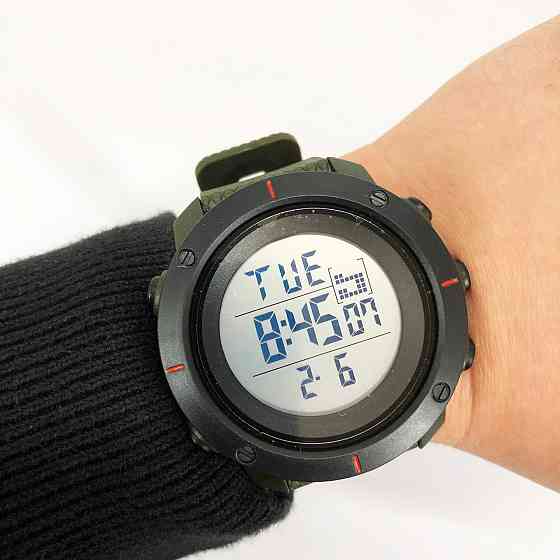 Спортивные часы с секундомером SKMEI, Оригинальные мужские часы для рыбалки и походов BW-57 Львов