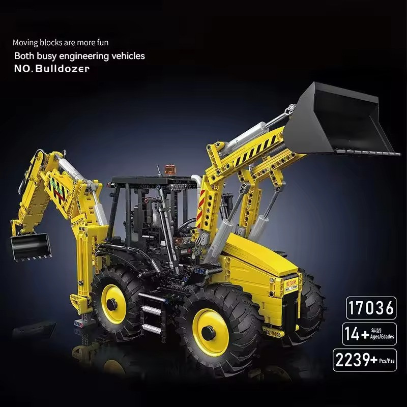 Конструктор дитячий.Трактор ігровий з ковшами на дистанційному управлінні.Будівельна техніка на 2239 деталі Кам'янець-Подільський - фото 3