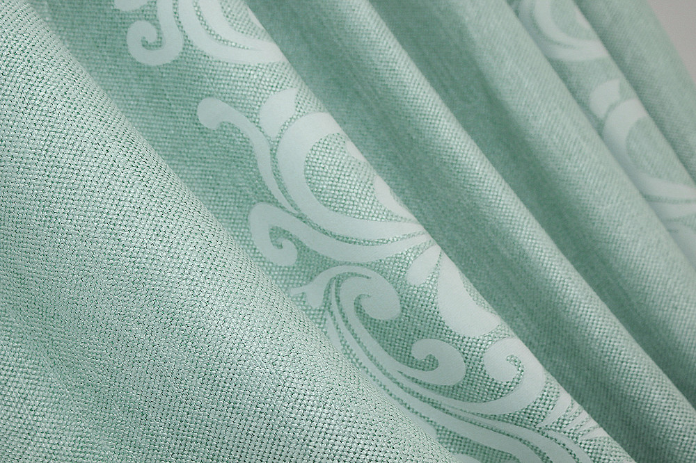 Шторная ткань лён высота 2,8м цвет блакитний 1157ш Киев - изображение 1