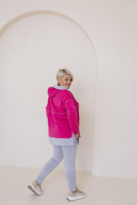 Жіночий прогулянковий костюм двонитка Малина, 48/52 Одеса - фото 9