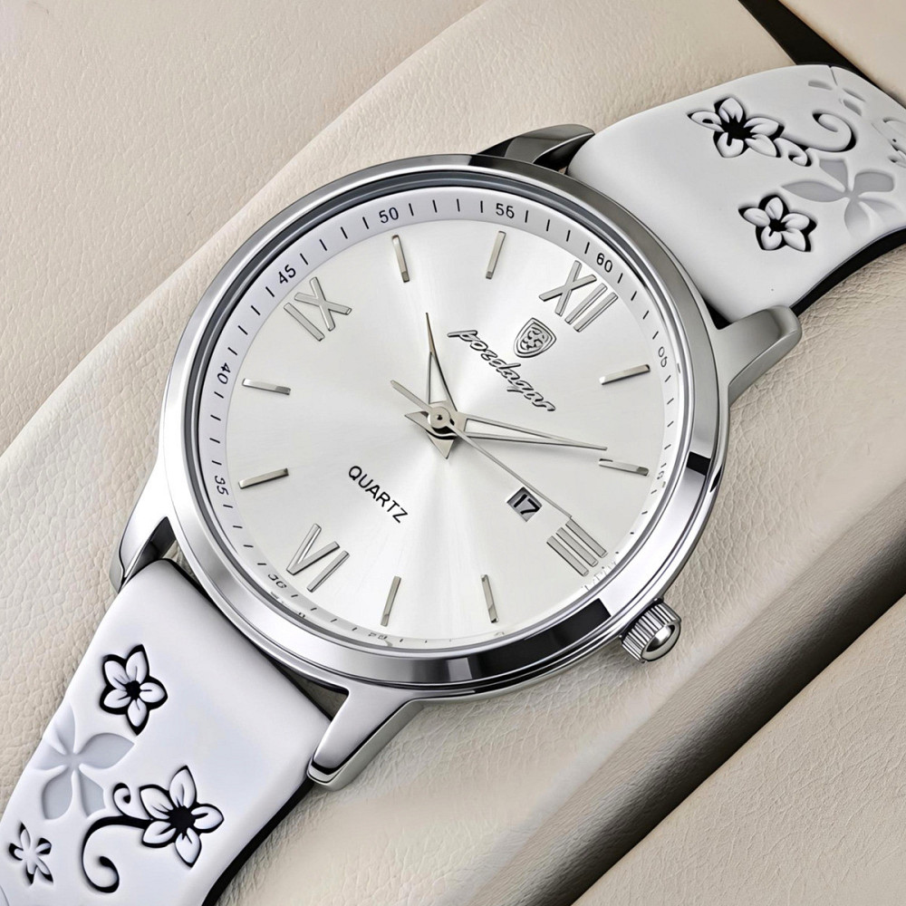 Годинник жіночий наручний Poedagar Passion White Flower (2 ремінці) Київ - фото 2