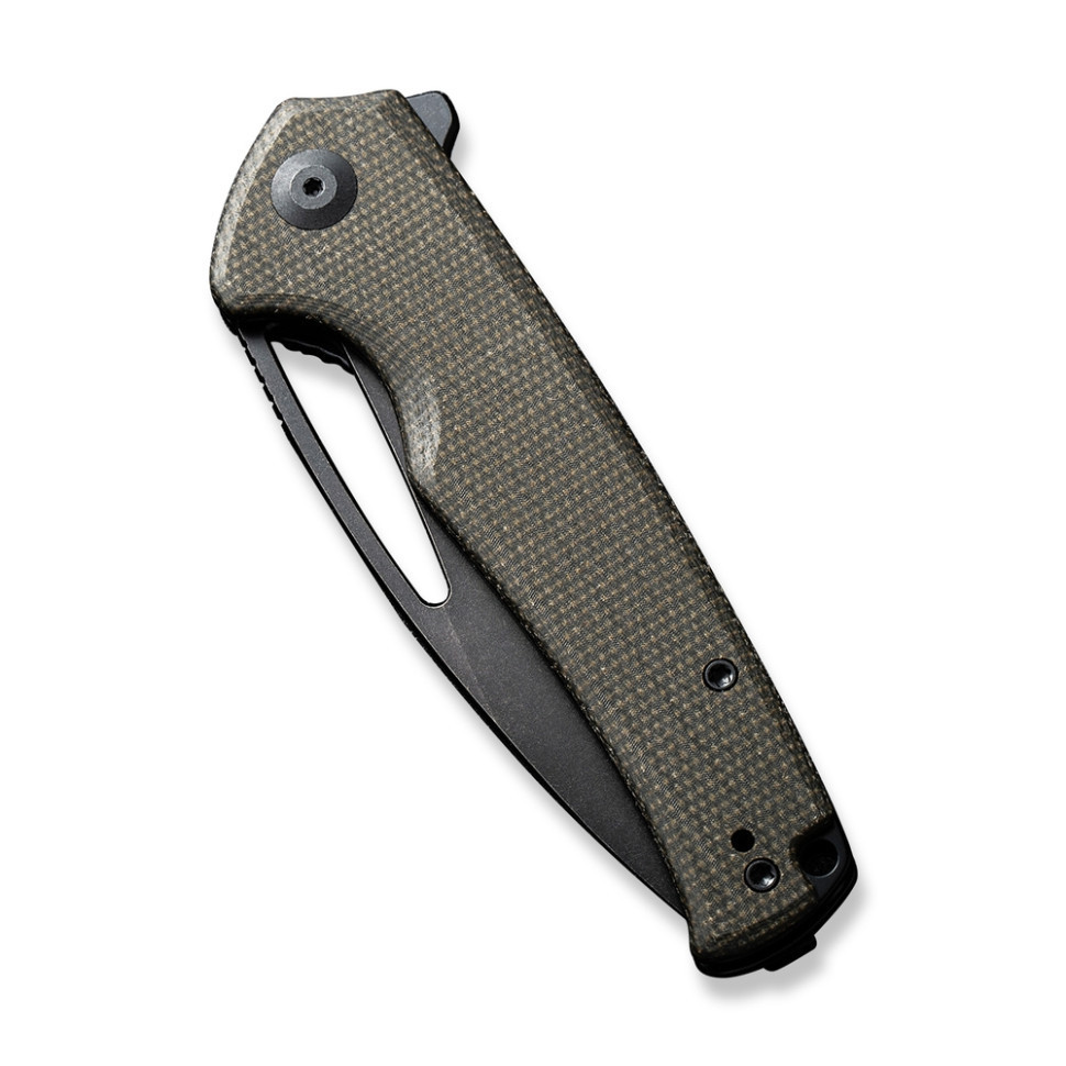Нож складной туристический Sencut Mims, (8.8 см) 9Cr18MoV / Micarta темно-зеленый Киев - изображение 4
