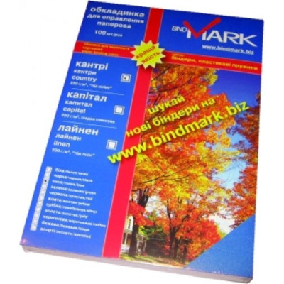 Обкладинка для палітурки bindMARK карт. Кантри А4 230г/м2 (100 шт.) т.-синяя (41724) Вінниця - фото 1