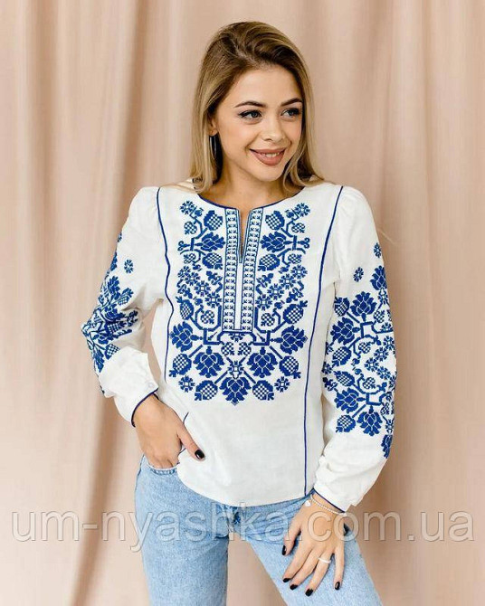 Жіноча вишиванка натуральна "Владана" L, XL Кривий Ріг - фото 1