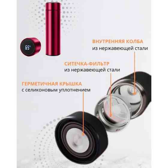 Термос с металлической колбой и ситечком, Термочашки для горячих напитков, Термокружка для чая WX-81 Львов