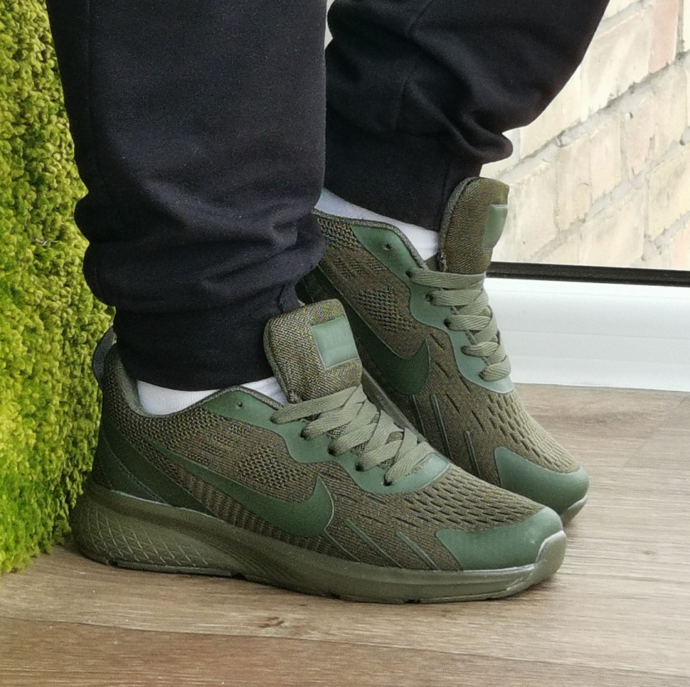 Кросівки Nike Зелені Найки BOOST Колір Хакі Жіночі Найк (розміри: 36,37,38,39,40,41) Дніпро - фото 2