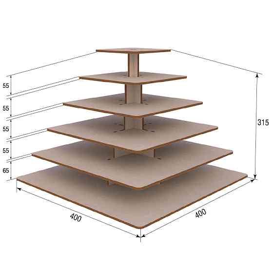 Подставка EKOSTAR под торты и для кенди бара. Киев