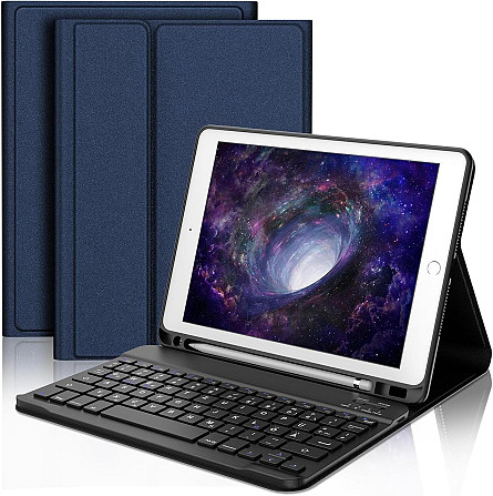 Чехол со съемной клавиатурой с подсветкой Bluetooth JADEMALL iPad 9.7 2018/ iPad 9.7 2017/ iPad Air  Днепр - изображение 1