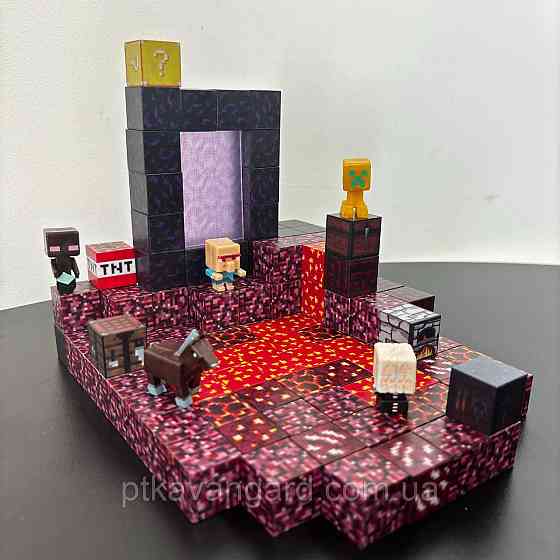 Магнітний конструктор майнкрафт 126 магнітних блоків портал в нижній світ Dream World LZCK 013 Хмельницький