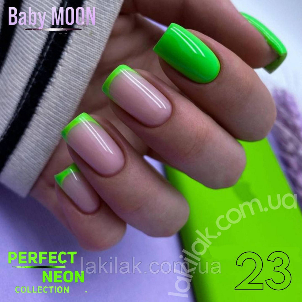 Гель-лак BABY MOON Perfect Neon №23, 6 мл Херсон - фото 1