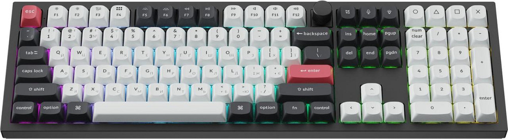 Клавіатура бездротова Keychron Q6 HE Magnetic Switch Black RGB (Q6H-M1-UA) ( 20028 ) Харьков - изображение 2