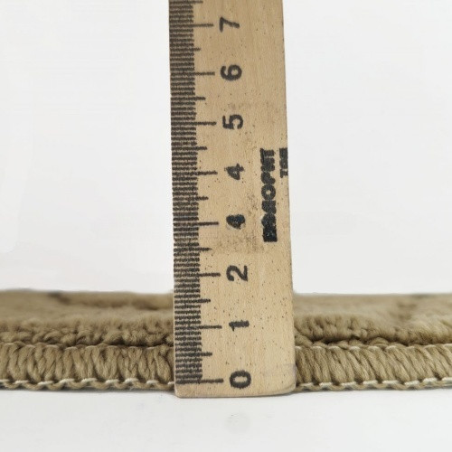 Килимок для ванних кімнат поліпропіленовий TM DarianA Standard u-cut 60*50 бежевий соти Житомир - фото 2