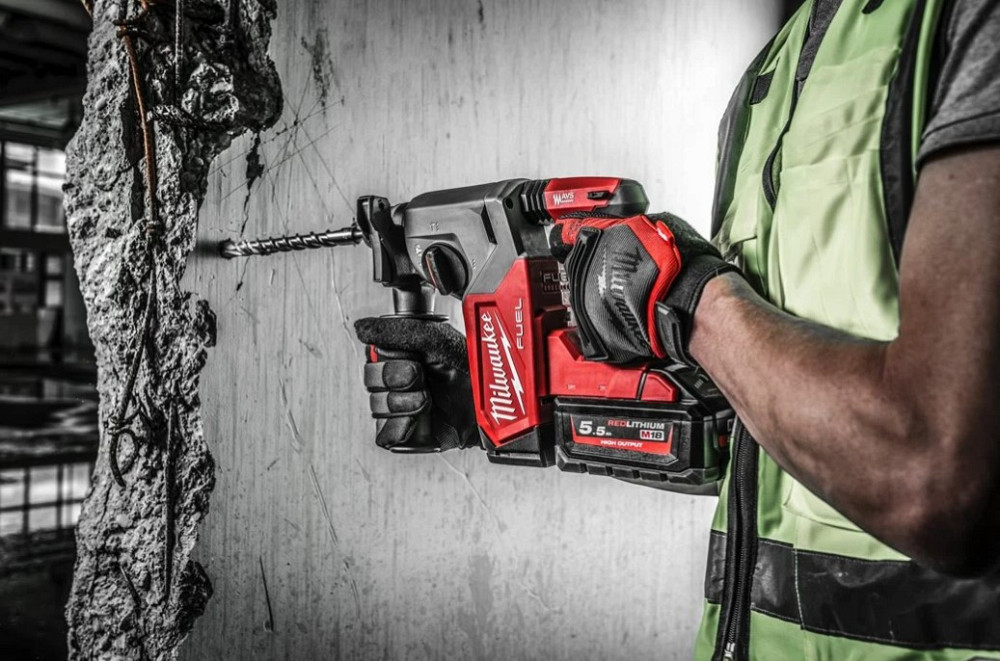Перфоратор акумуляторний безщітковий SDS PLUS Milwaukee M18 FH-0X FUEL Одеса - фото 10