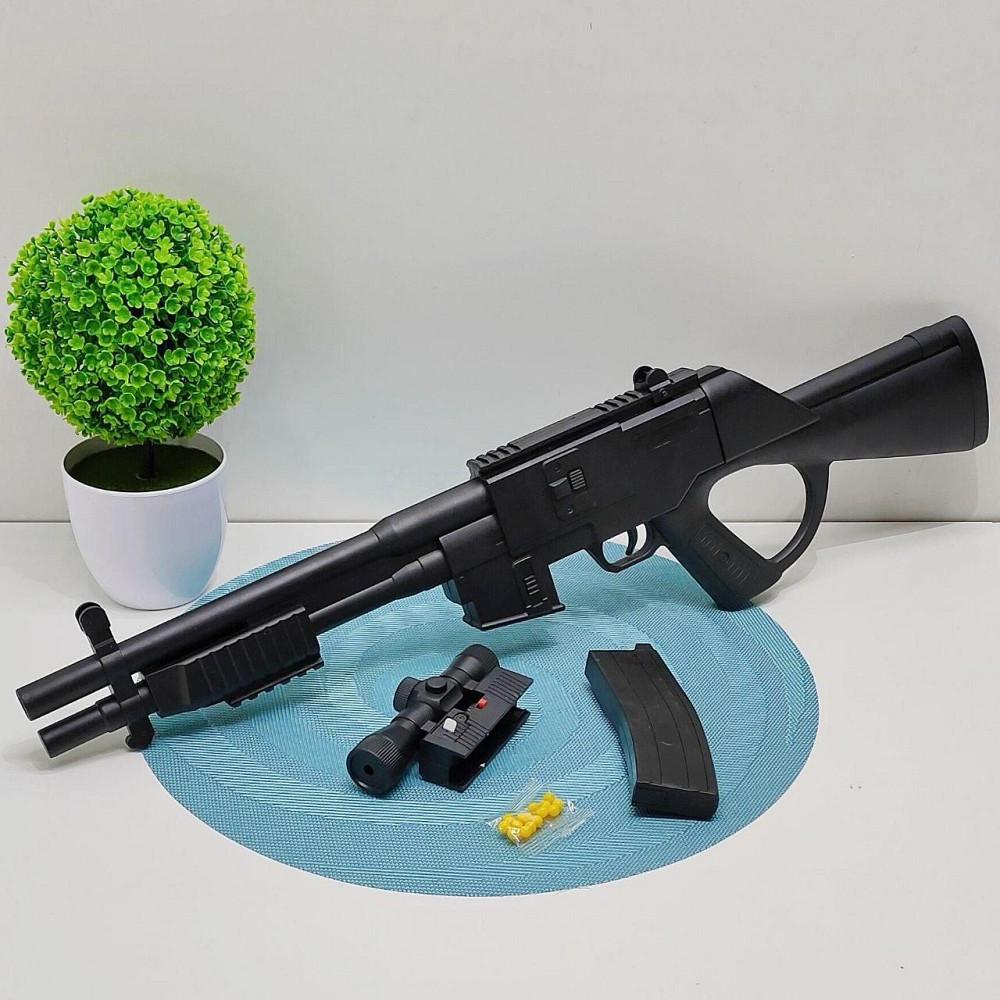 Автомат на кульках з лазерним прицілом 59 см Чорний (2338A) Чернігів - фото 1