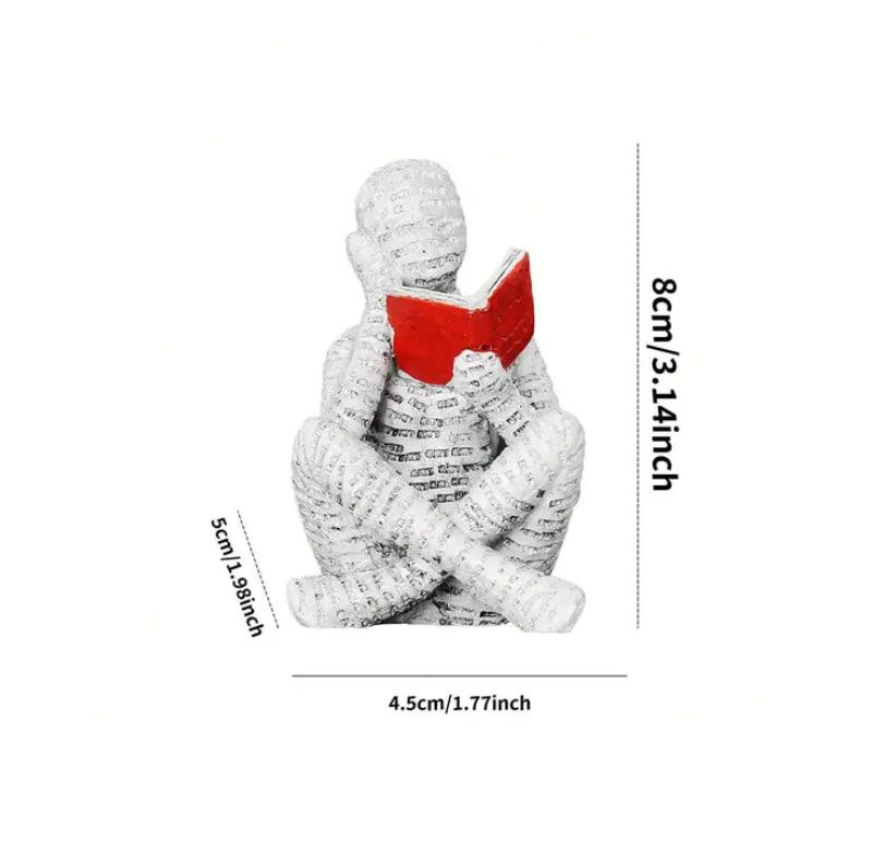 Фигурка смолы - универсальный декор для книжной полки. Подарок для книголюбов. Белая Киев - изображение 2