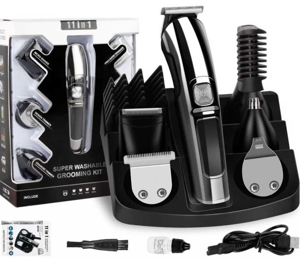 Безпровідна, професійна машинка для стрижки волосся, тример 16в1. Харків - фото 4