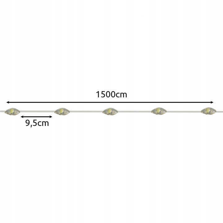 Сонячна гірлянда 15 метрів 8 режимів світіння IP44 Gardlov (24007) Нововолинськ - фото 8