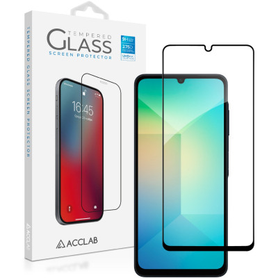Скло захисне ACCLAB Full Glue Samsung A06 Black (1283126598814) Вінниця - фото 1