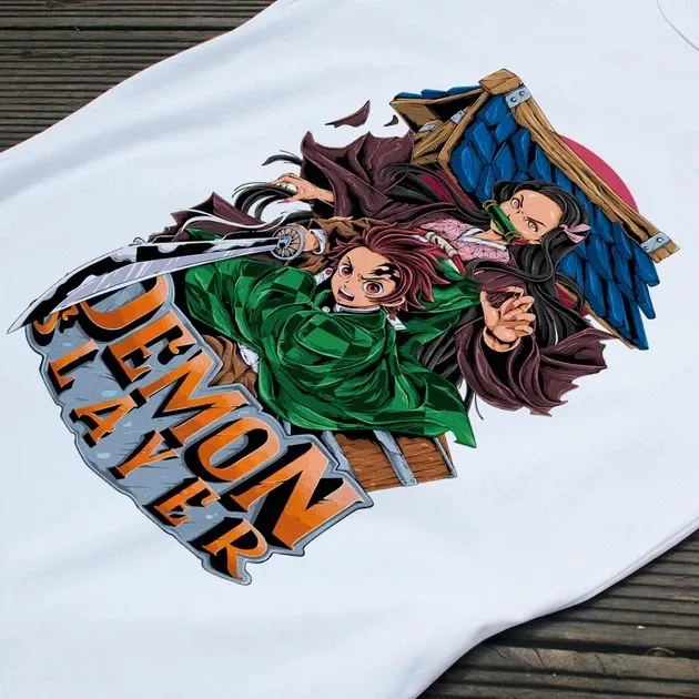 Футболка для подростка мальчика с принтом Клинок, рассекающий демонов Танжиро і Незуко W Размер 160 Anime10051 Днепр - изображение 4